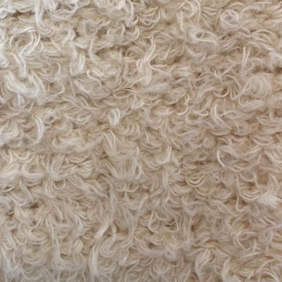 Tibi Wool Blend Long Line L/S Fine Gage Knit Sweater Boucle Front Panel Cream M - Picture 1 of 9